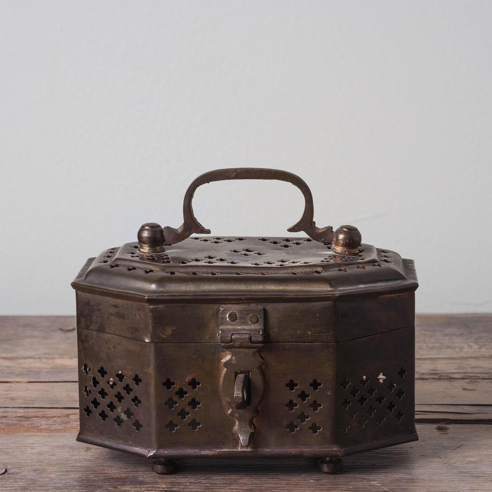 Handmade Indian Brass Cricket Box