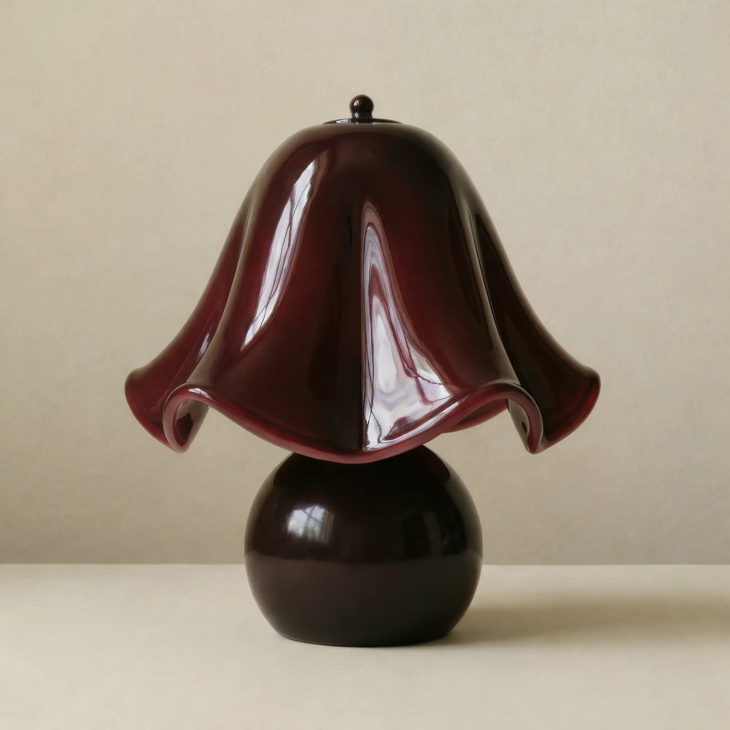 Canterbury Table Lamp, Burgundy