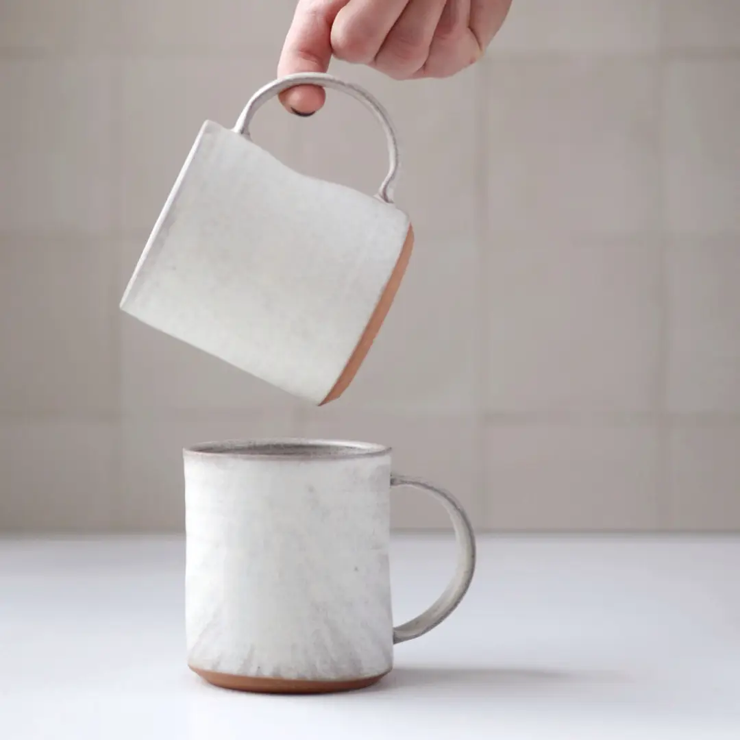 Smooth Handmade Pottery Mug Minimalist Coffee Cup