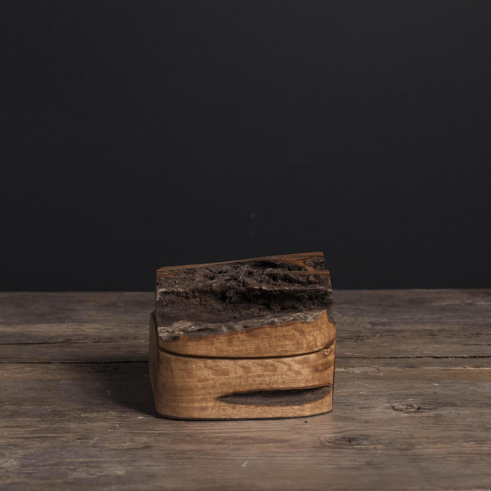 Local Burl Pedestal Box