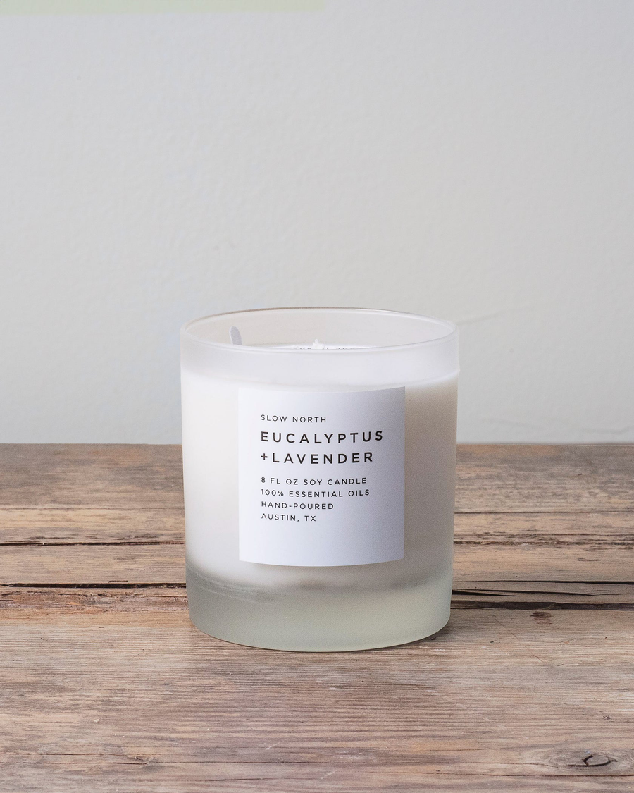 Slow North Frosted Candle
