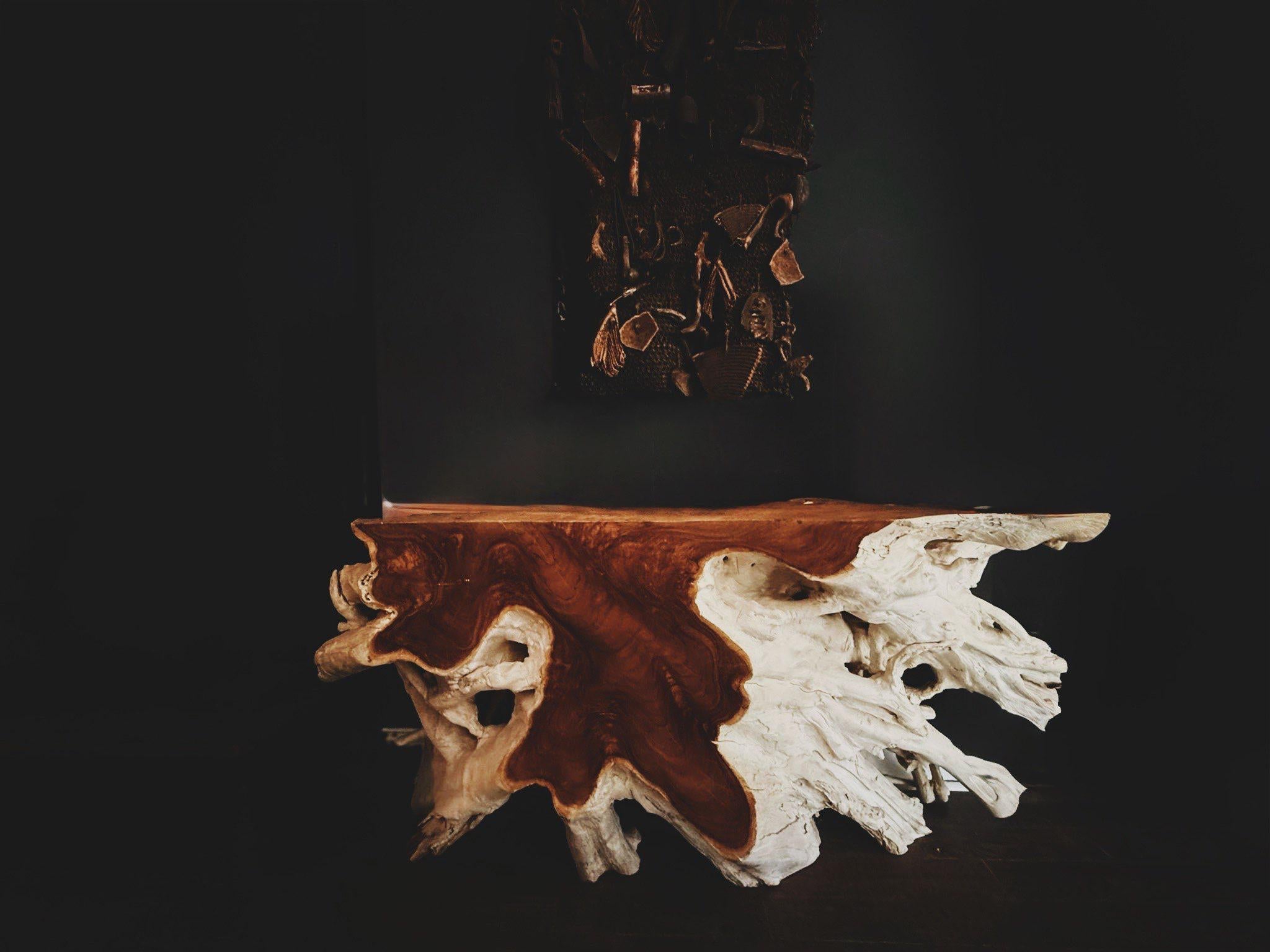 Sculptural Teak Root Console