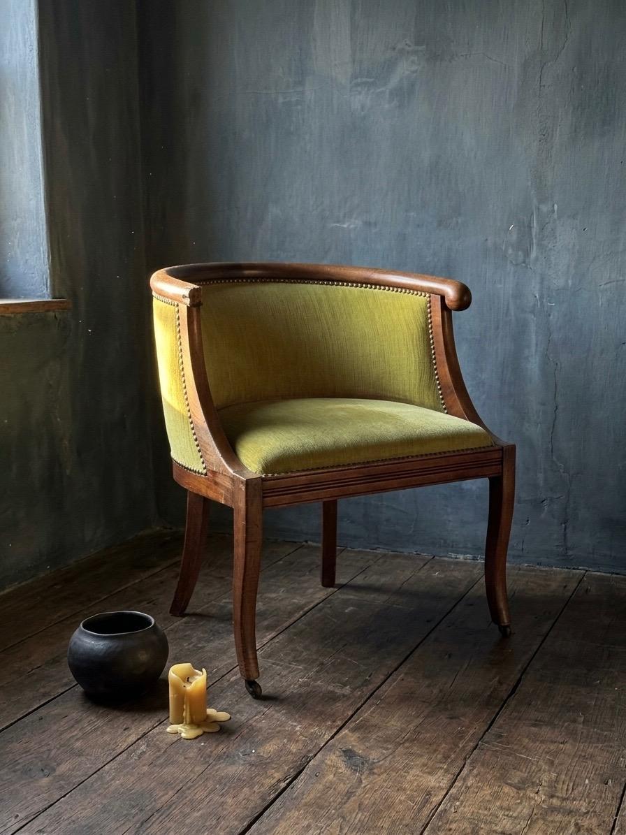 The Chartreuse Crescent Chair