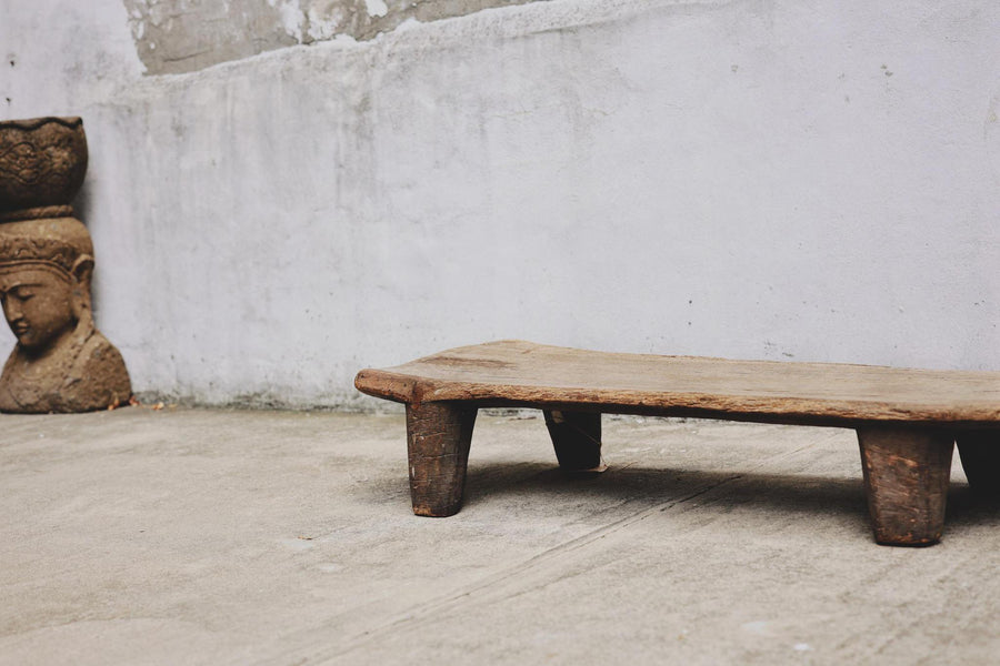 Antique Yala Wood Nupe Tribe Coffee Table