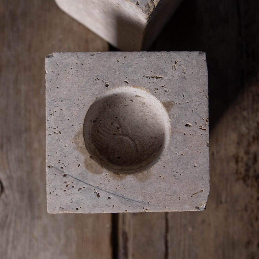 Travertine Tea Light Candle Holders