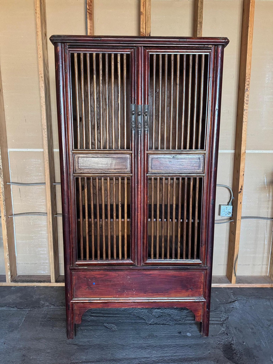 Chinese Rattan Armoire