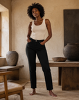 Black Slim Ankle Pants
