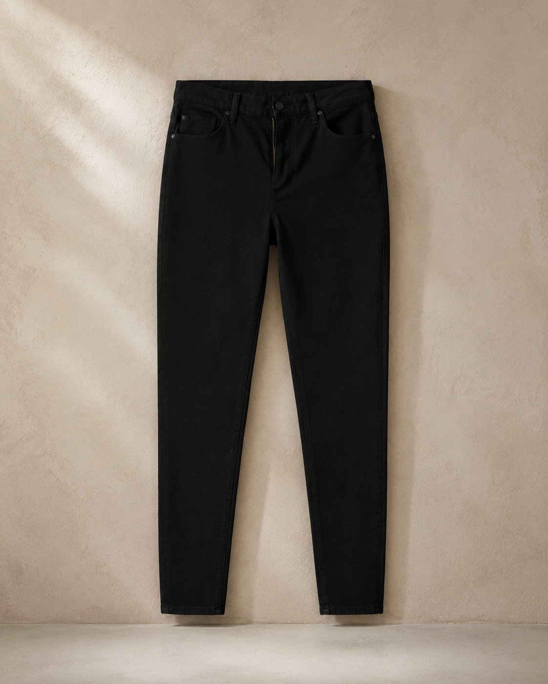 Black High-Rise Skinny Jeans