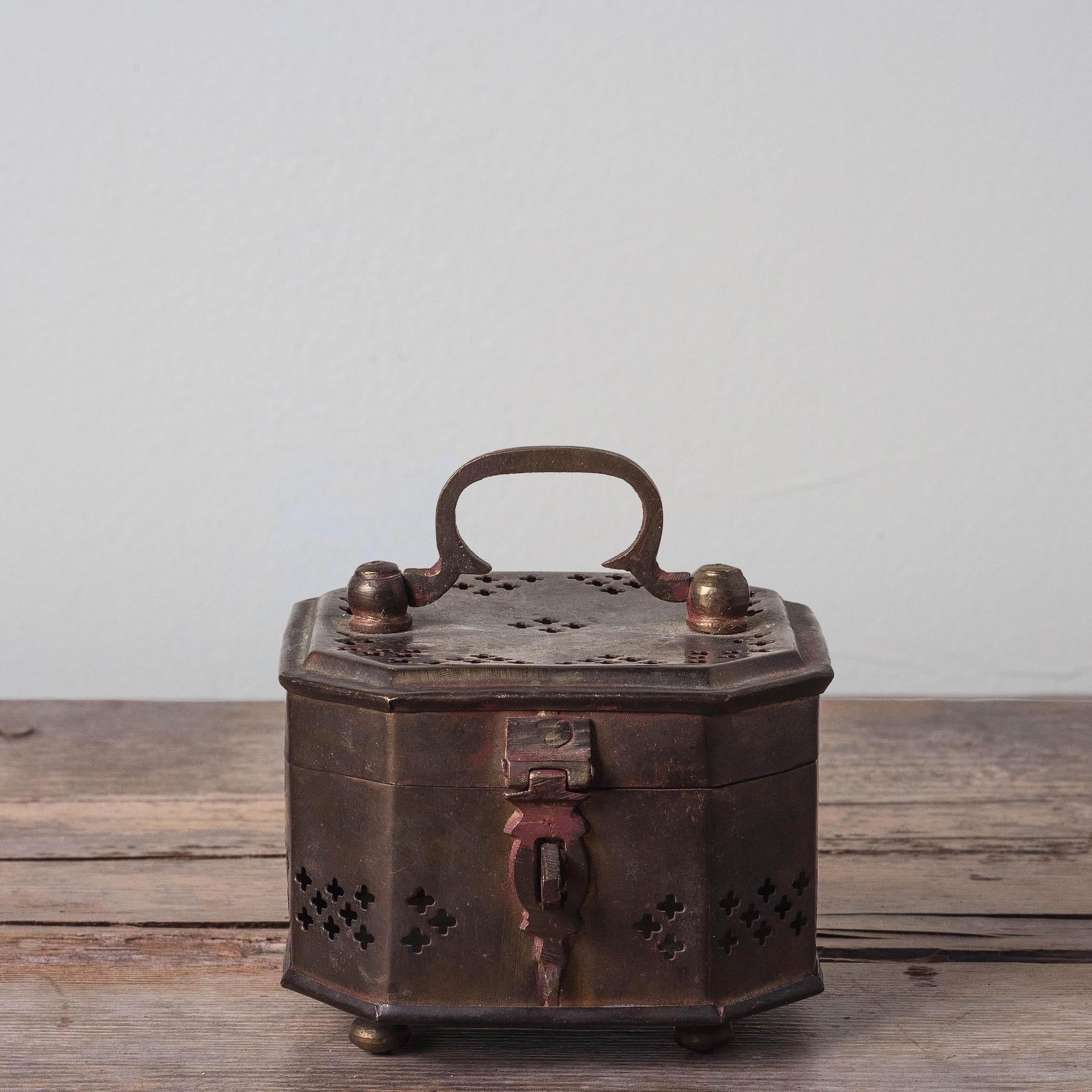 Handmade Indian Brass Cricket Box