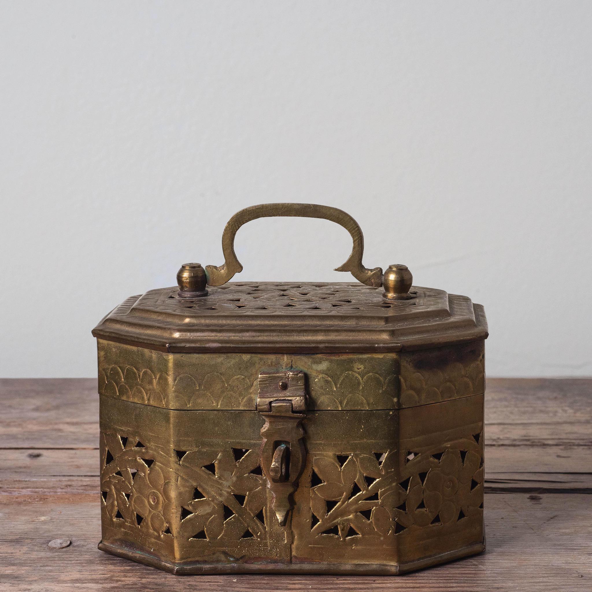 Handmade Indian Brass Cricket Box