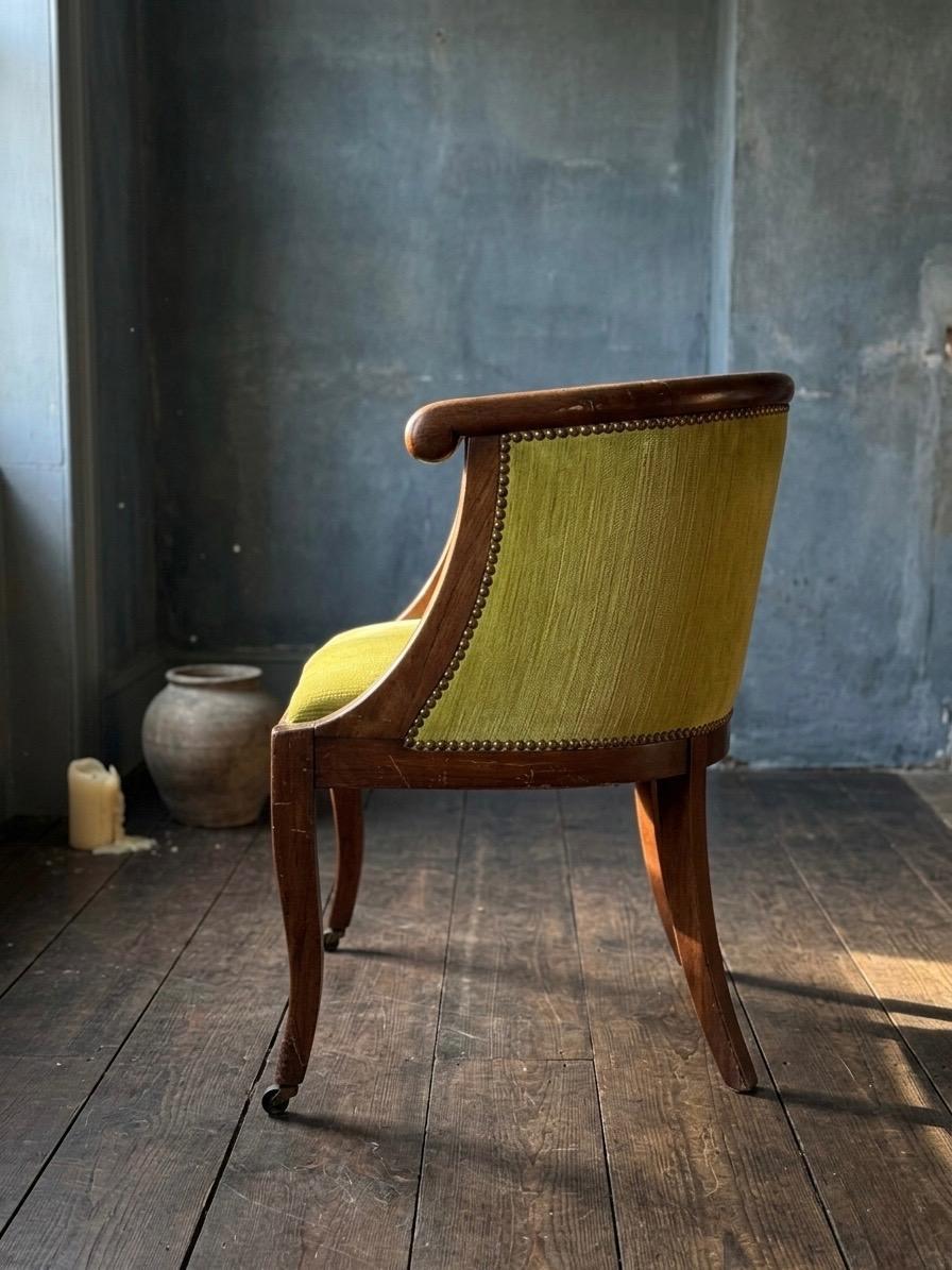 The Chartreuse Crescent Chair