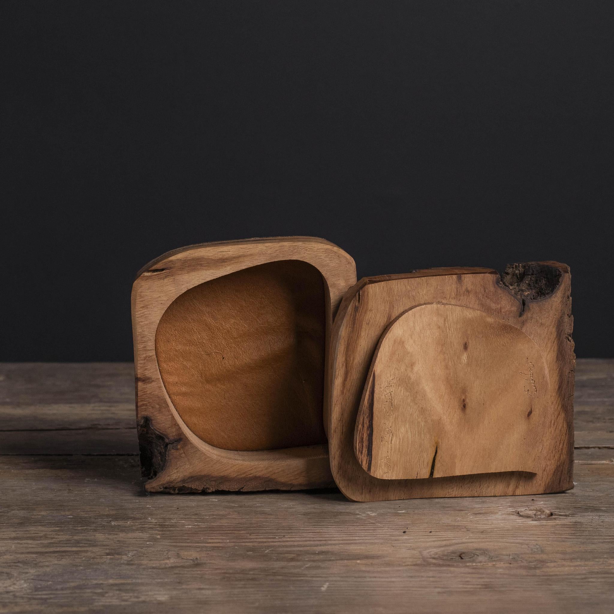 Local Burl Pedestal Box