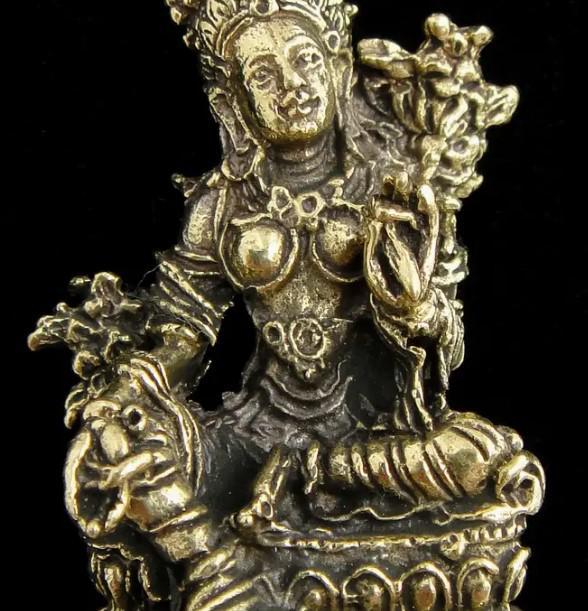 Brass Deity Statuette Green Tara