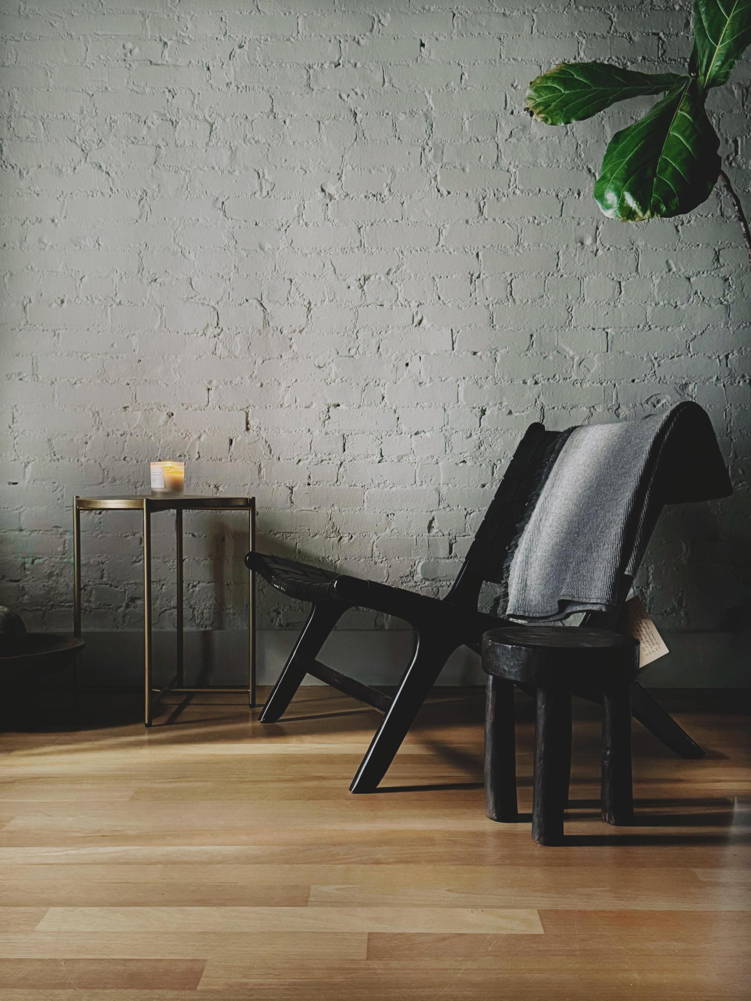 Andrianna Shamaris Woven Leather Chair