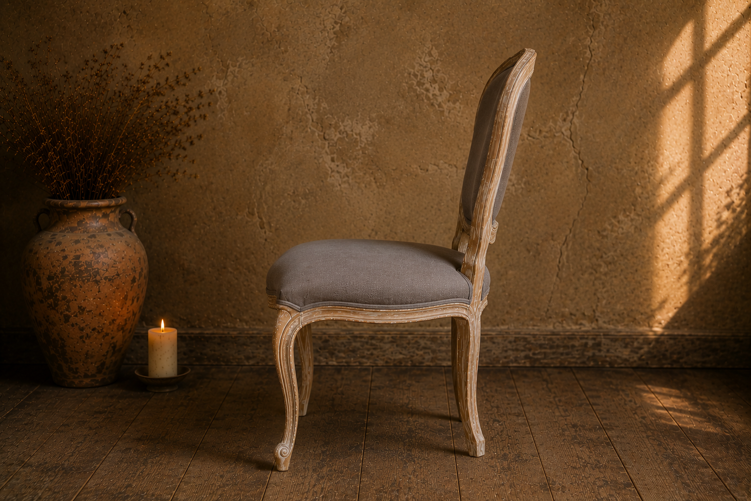 The Limewashed Louis Chair