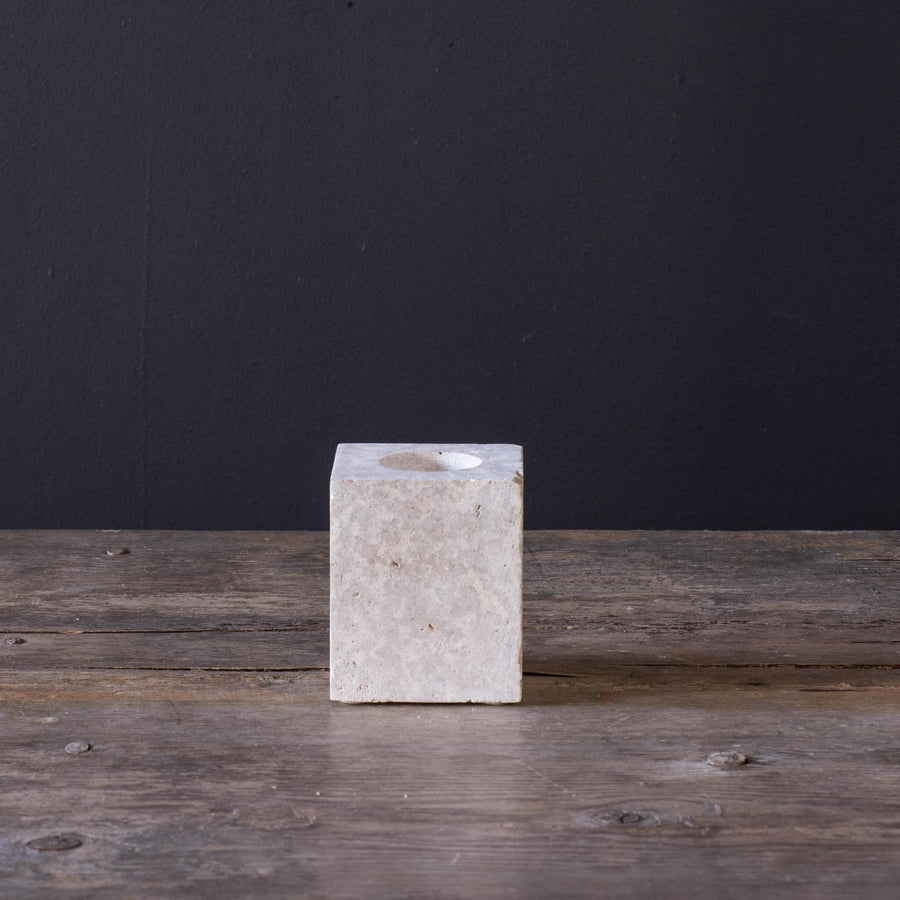 Travertine Tea Light Candle Holders