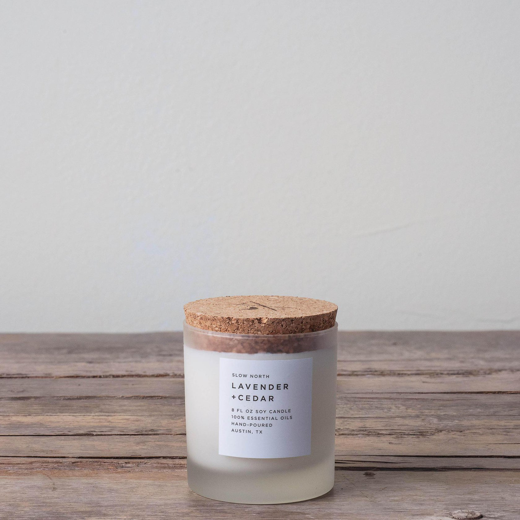 Slow North Frosted Candle