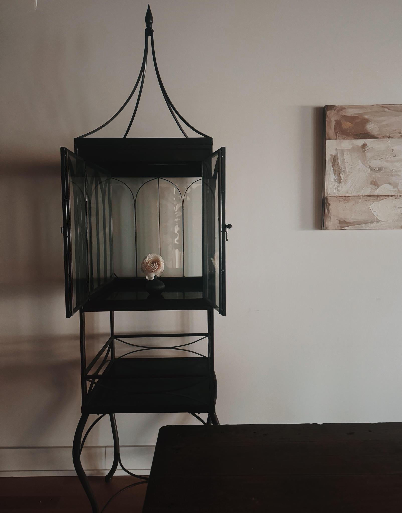 Metal & Glass Curiosity Cabinet