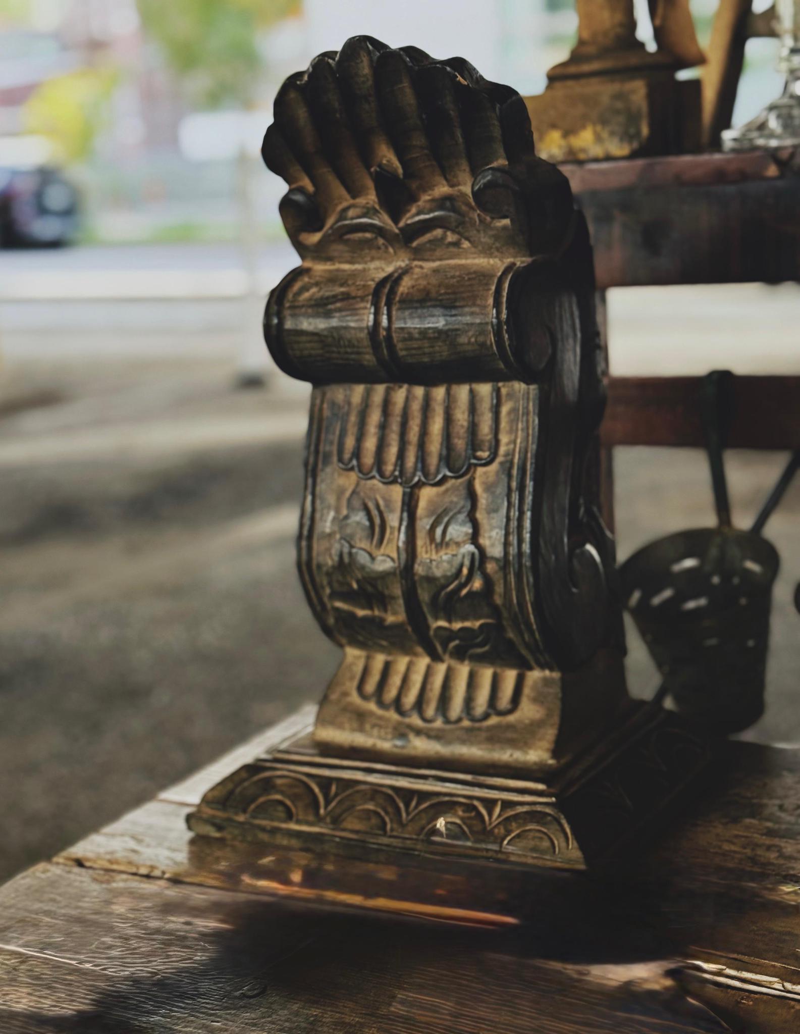 Balinese Hand-Carved Wooden Sculpture