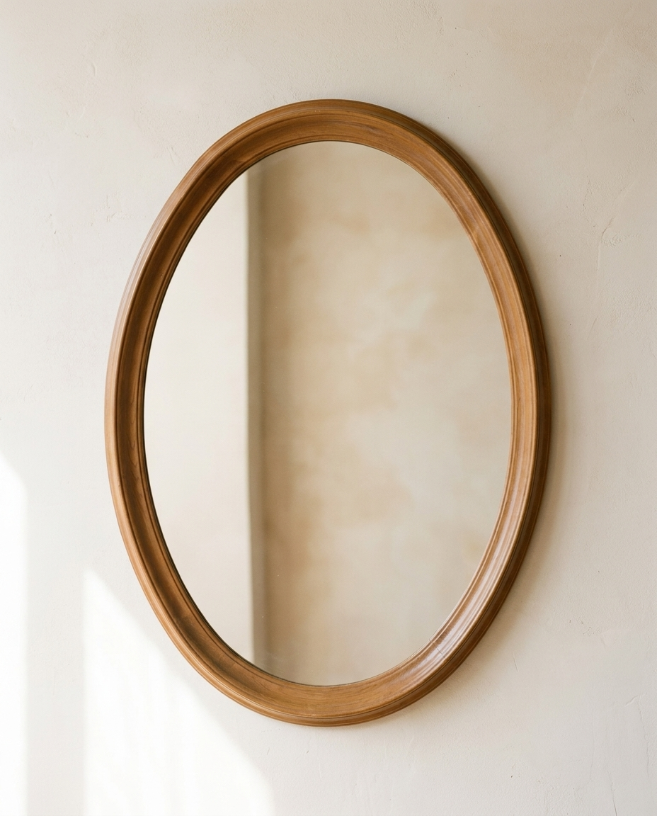 The Amber Oval Mirror