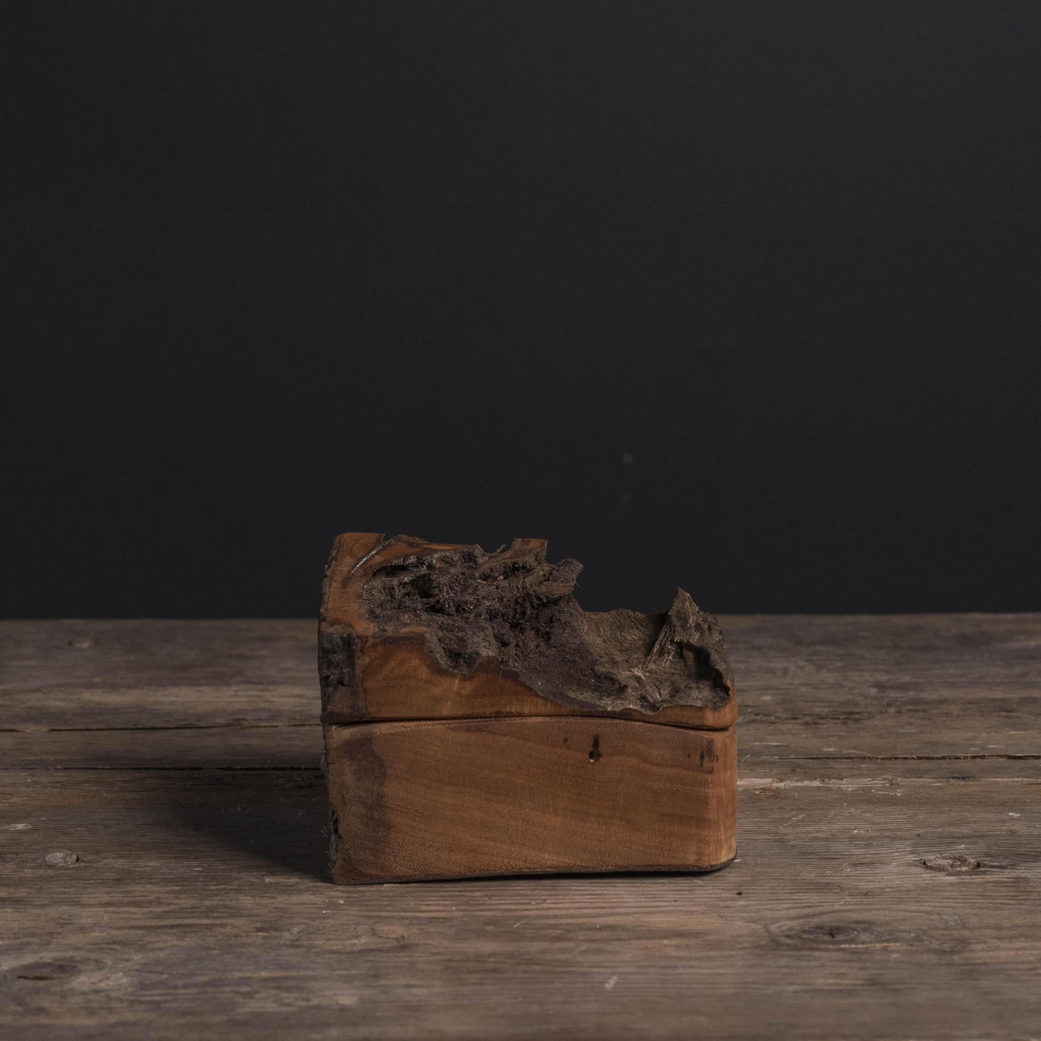 Local Burl Pedestal Box