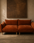 Umber Plush Sofa