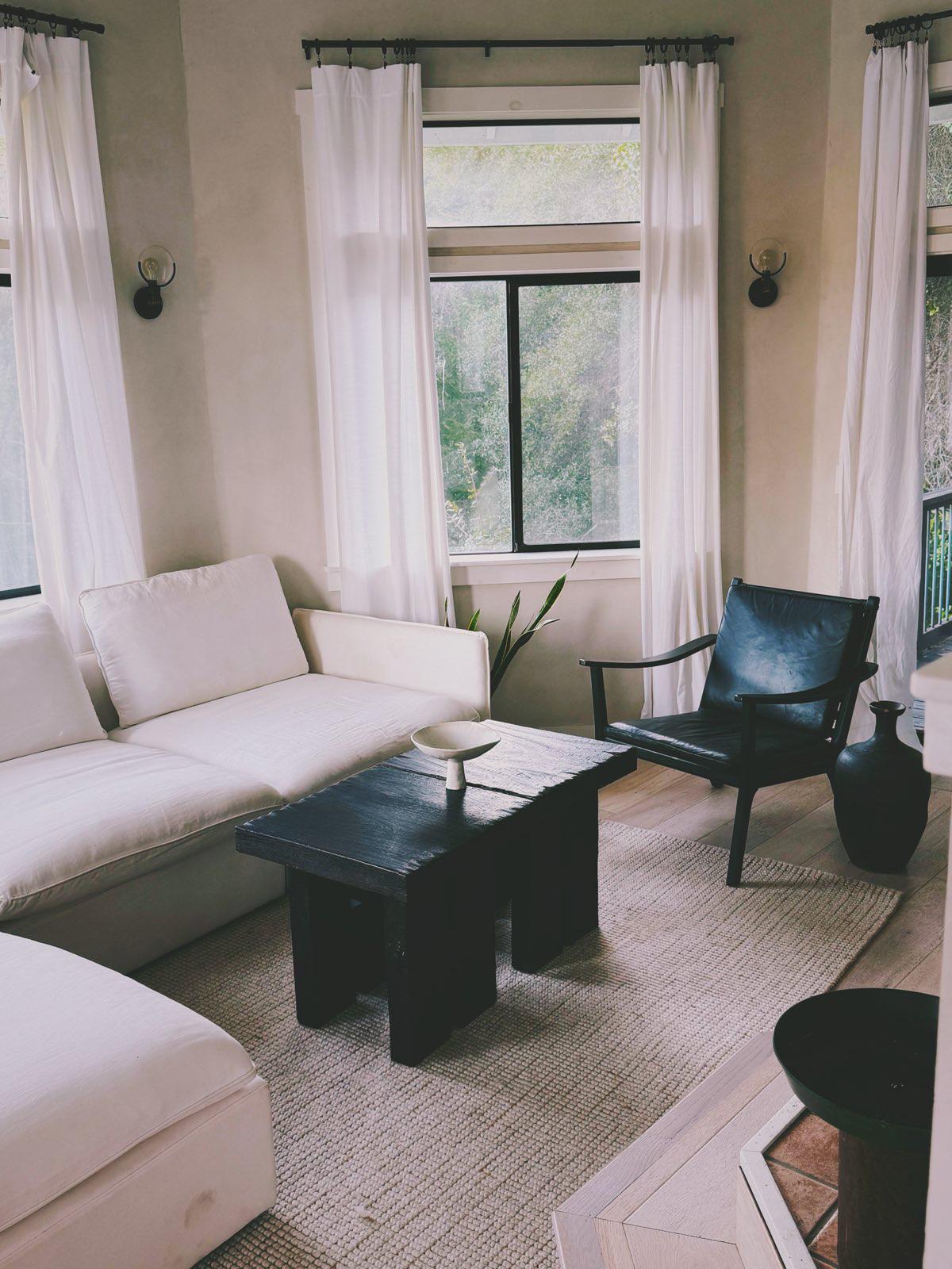 Parley Black Leather Lounge Chair