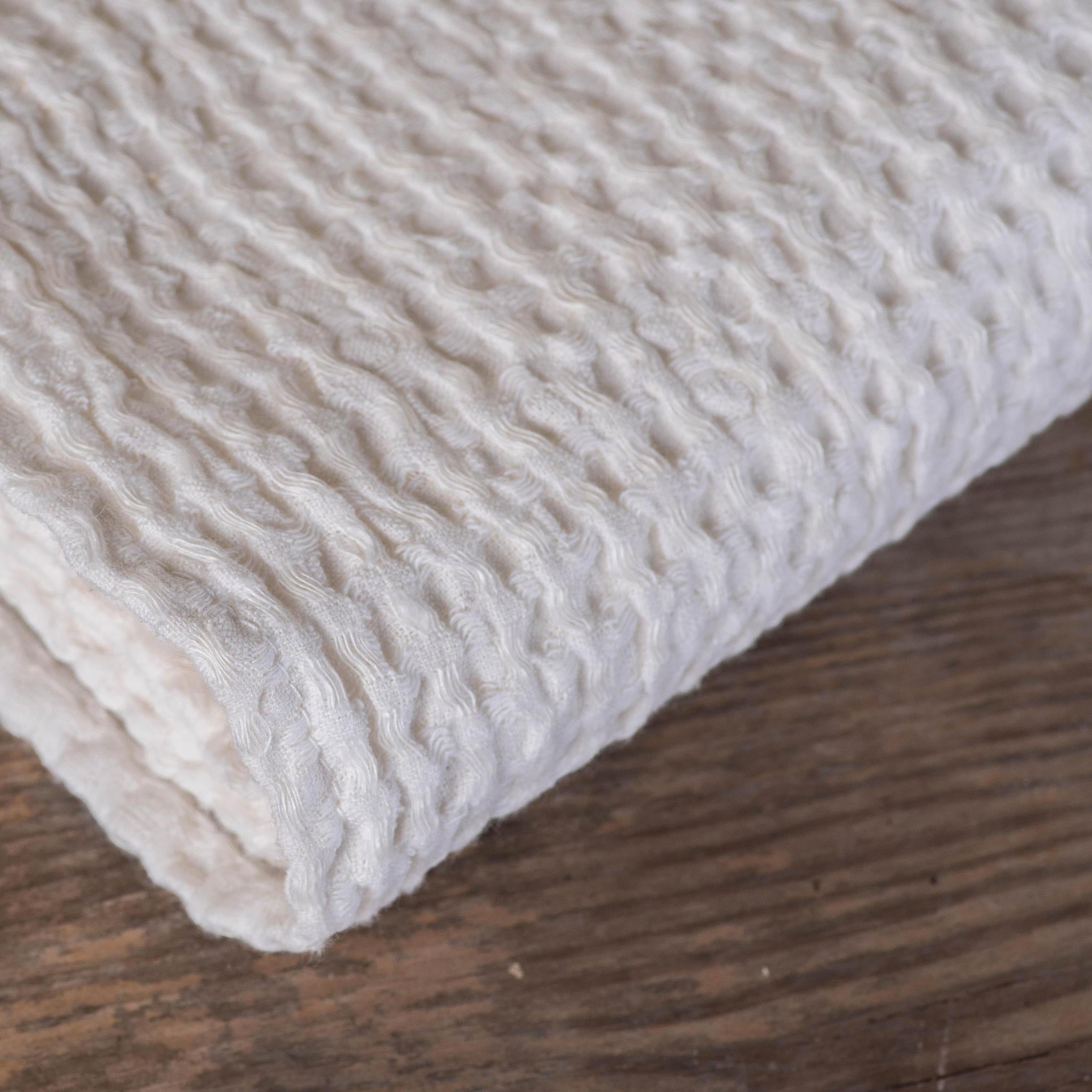 Linen Waffle Bath Towel