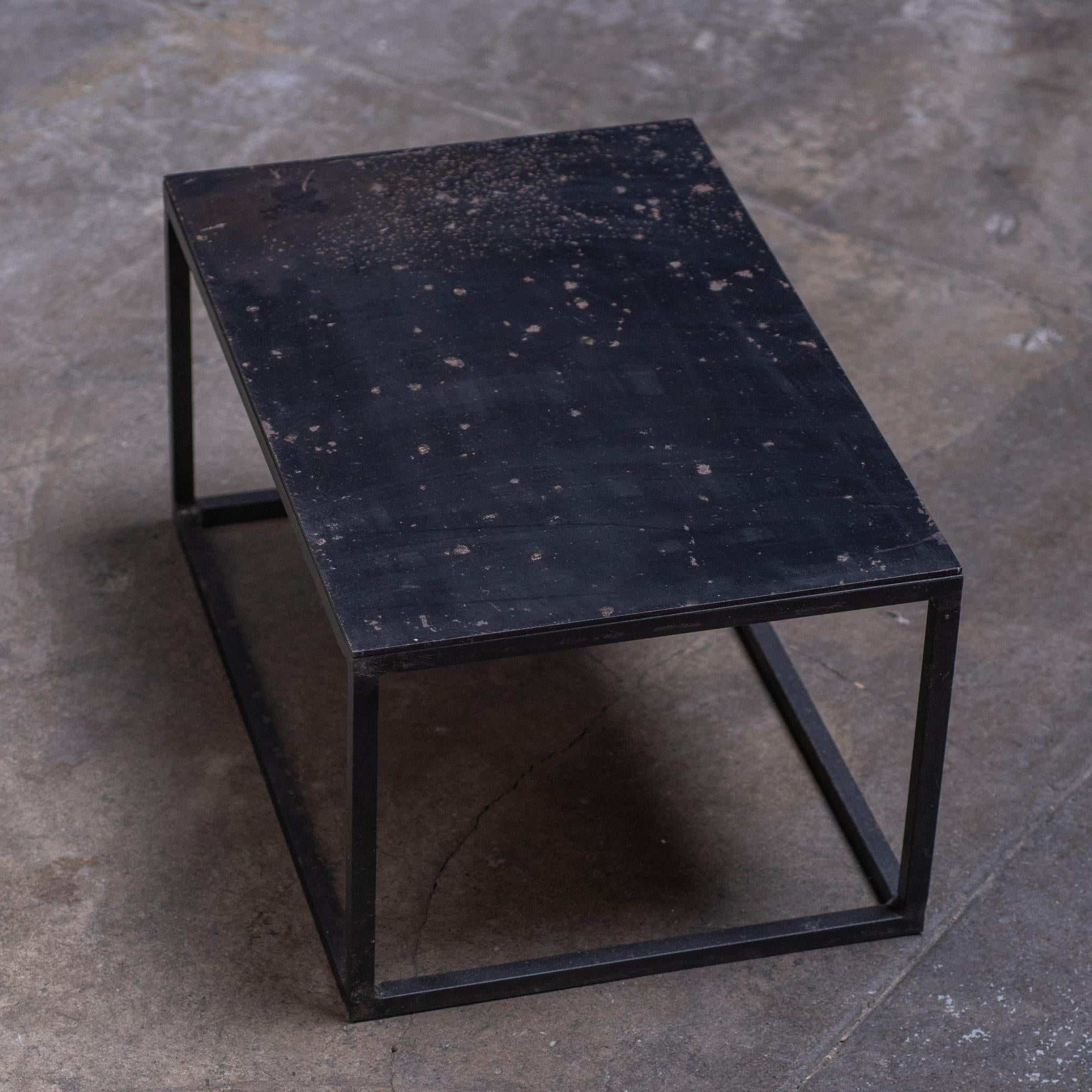 Black Metal Side Table - Low