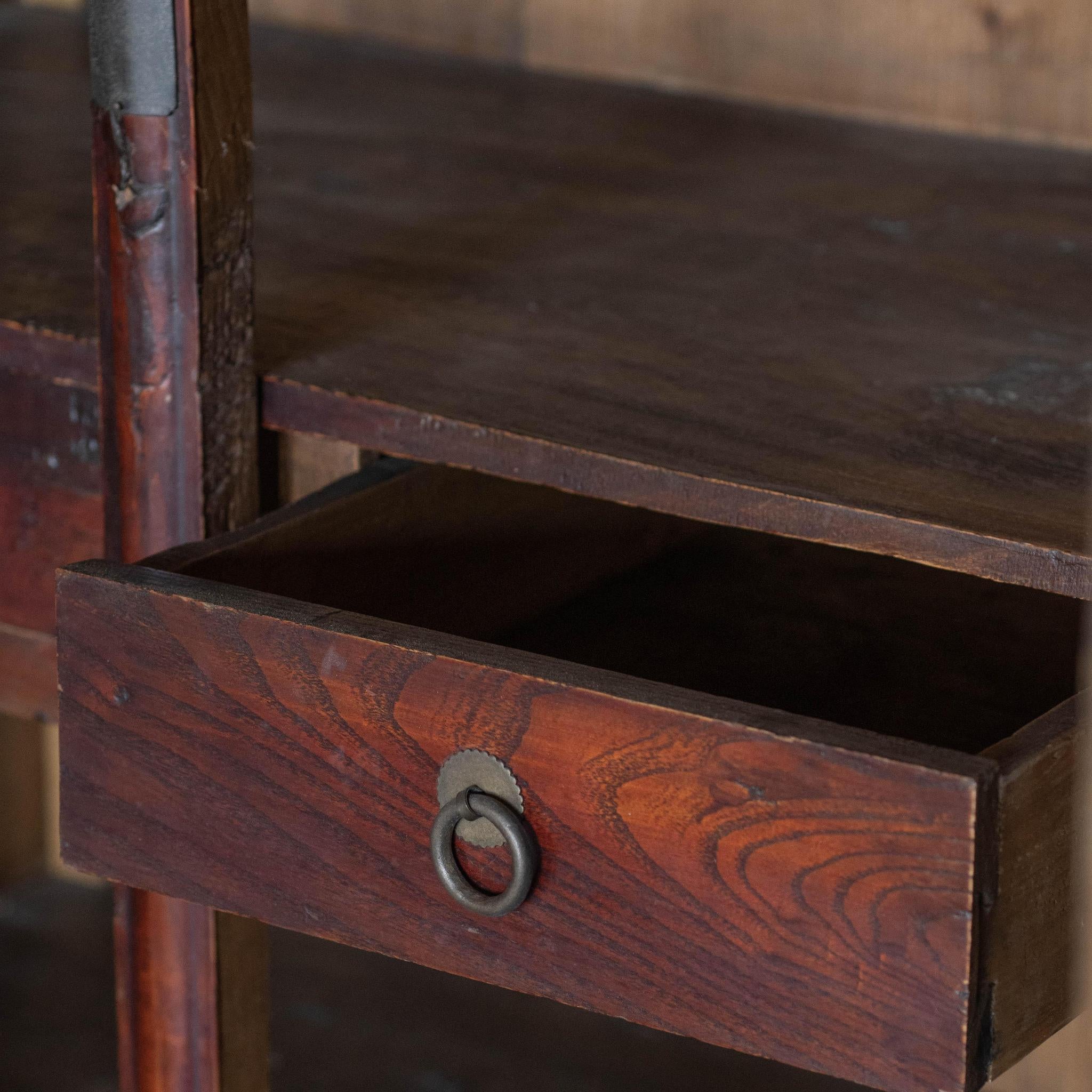 Antique Elmwood Root Armoire