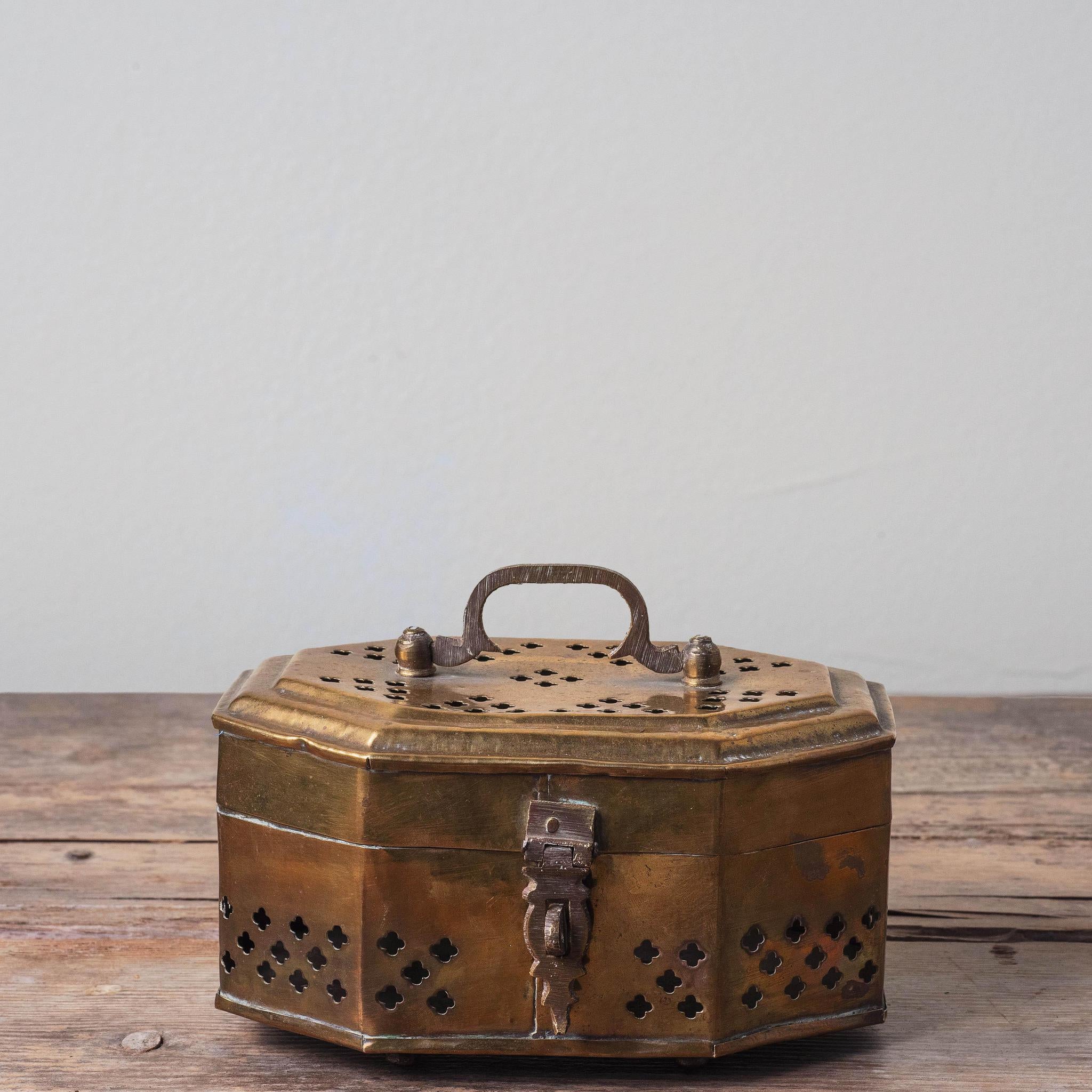 Handmade Indian Brass Cricket Box