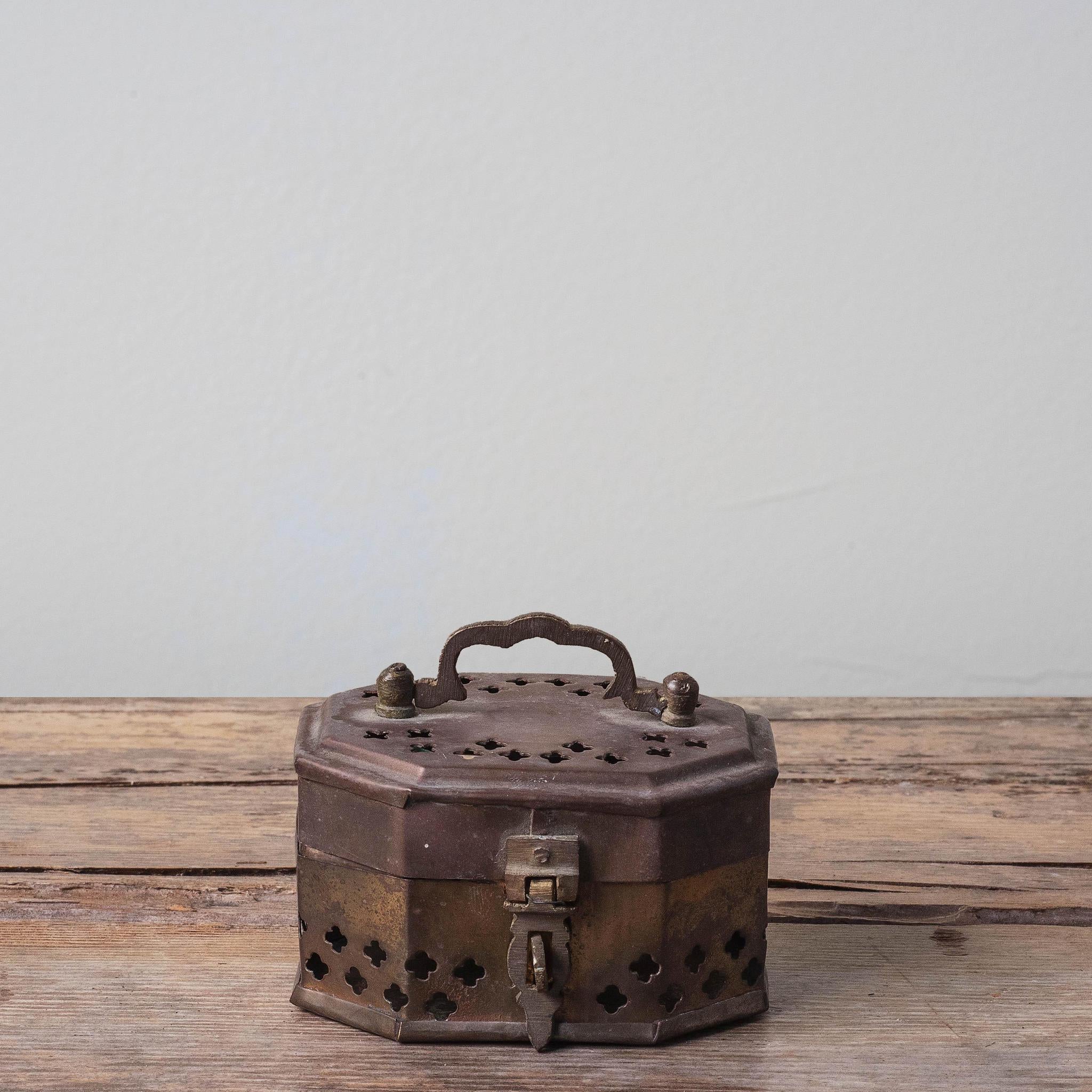 Handmade Indian Brass Cricket Box