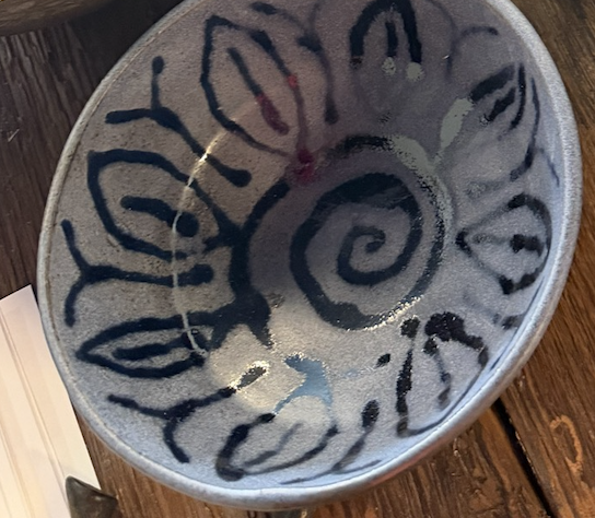 Blue Patterned Bowl