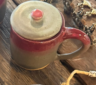 Lidded Jar - with handle