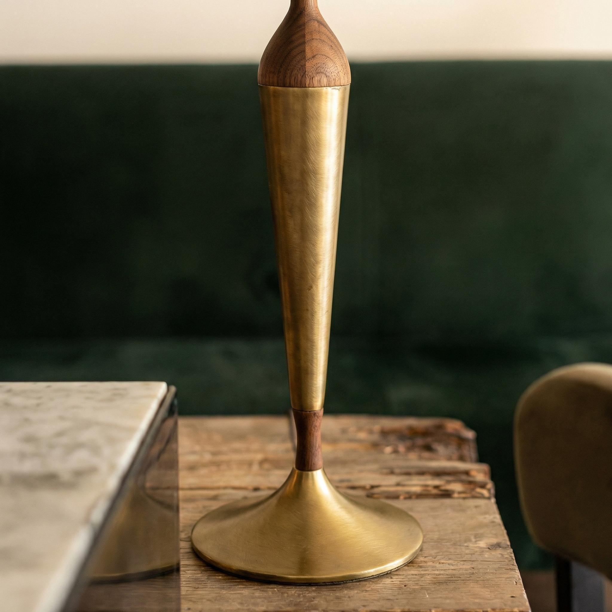 Midcentury Modern Walnut Lamp
