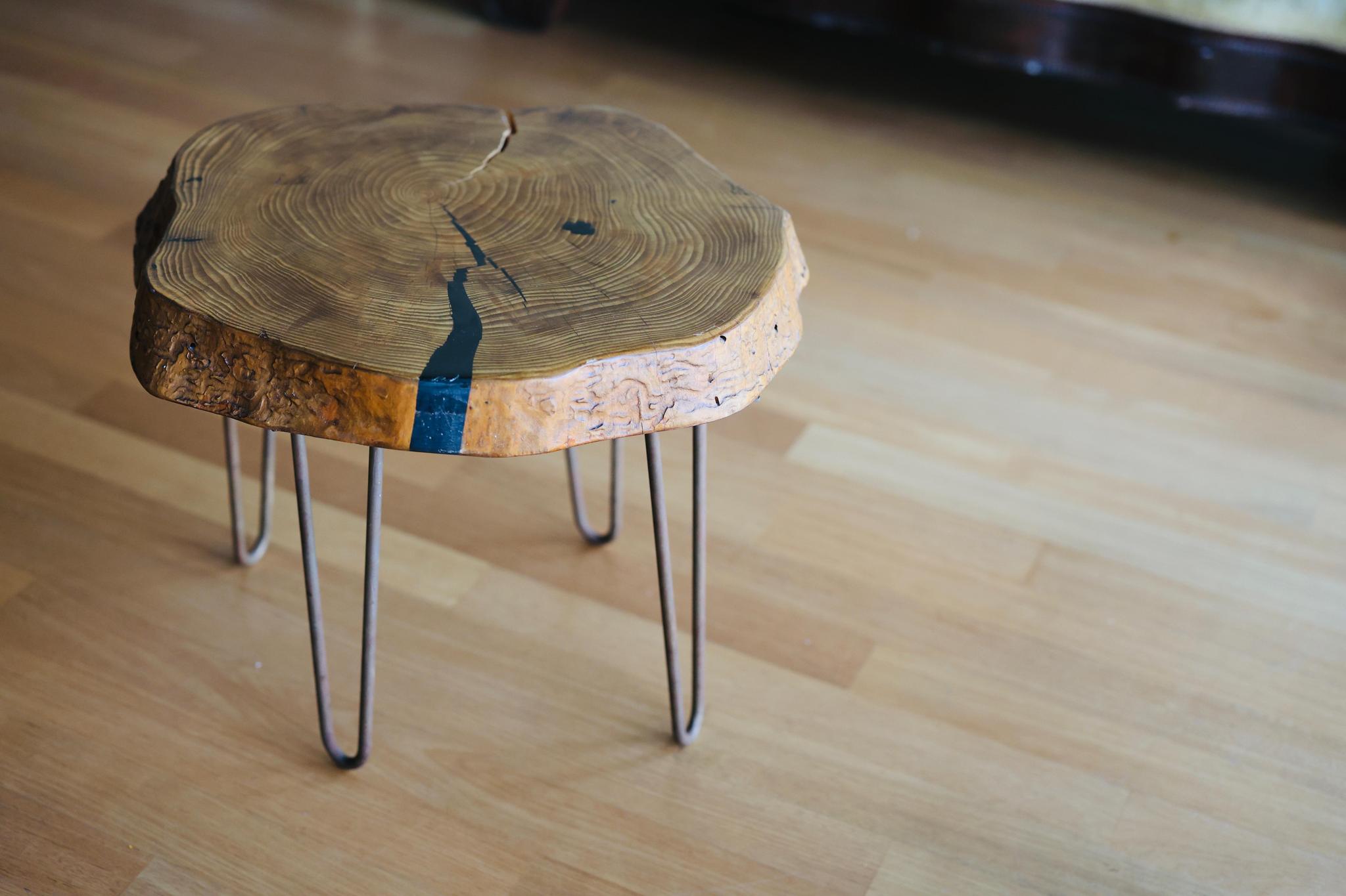 Reclaimed Wood Side Table