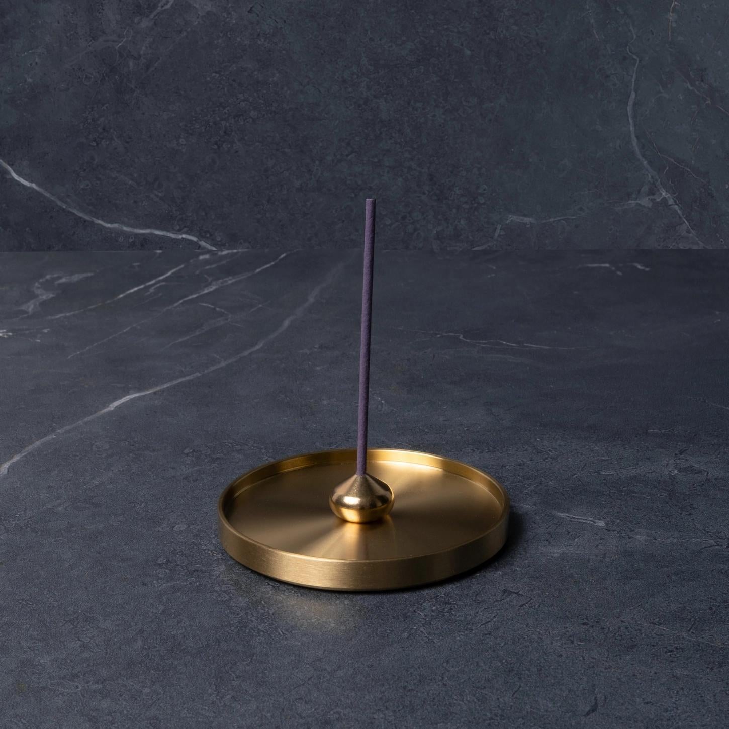 Copper Incense Holder + Tray Set