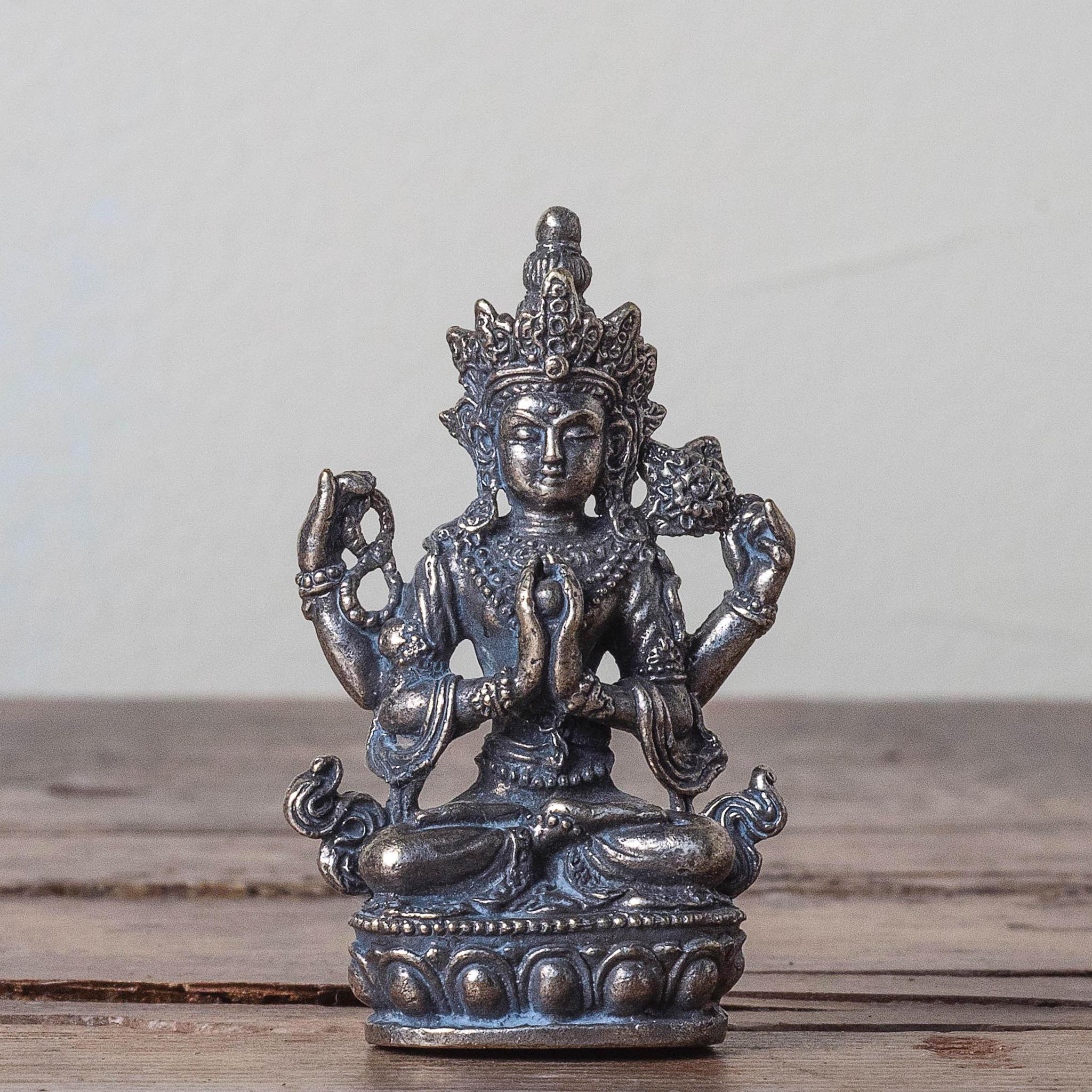 Brass Deity Statuette Avalokiteshvara