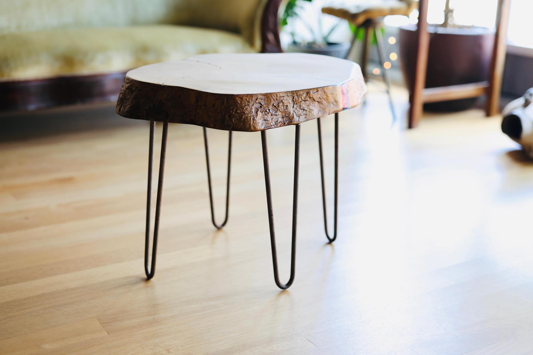 Reclaimed Wood Side Table