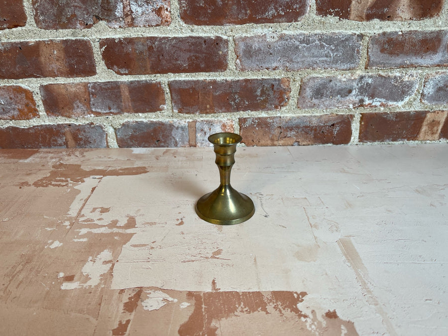 Antique Brass Candle Stands - Small