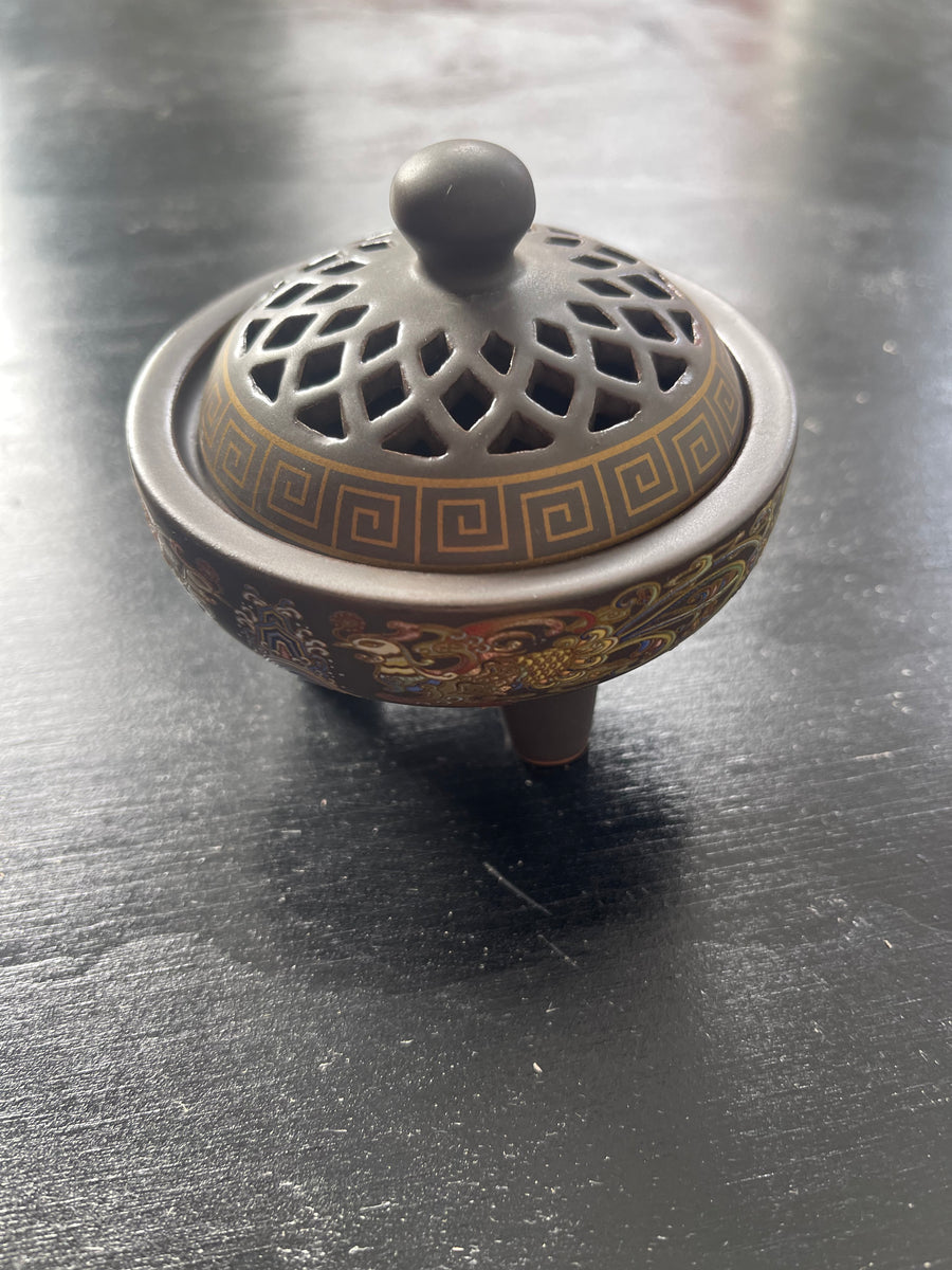 Porcelain Floral Incense Burner