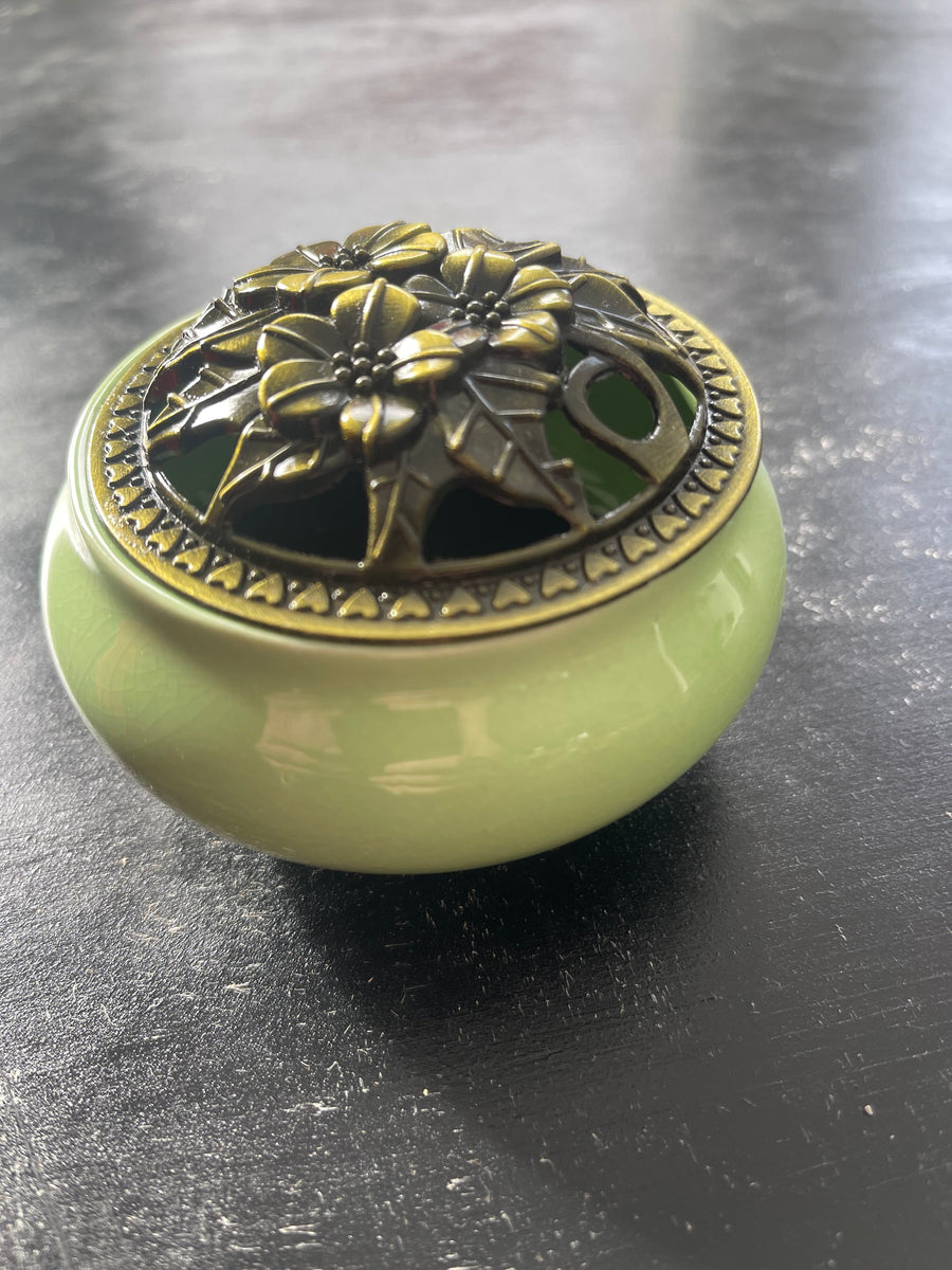 Porcelain Round Incense Burner
