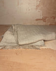 Stone Washed Linen Throw Blanket