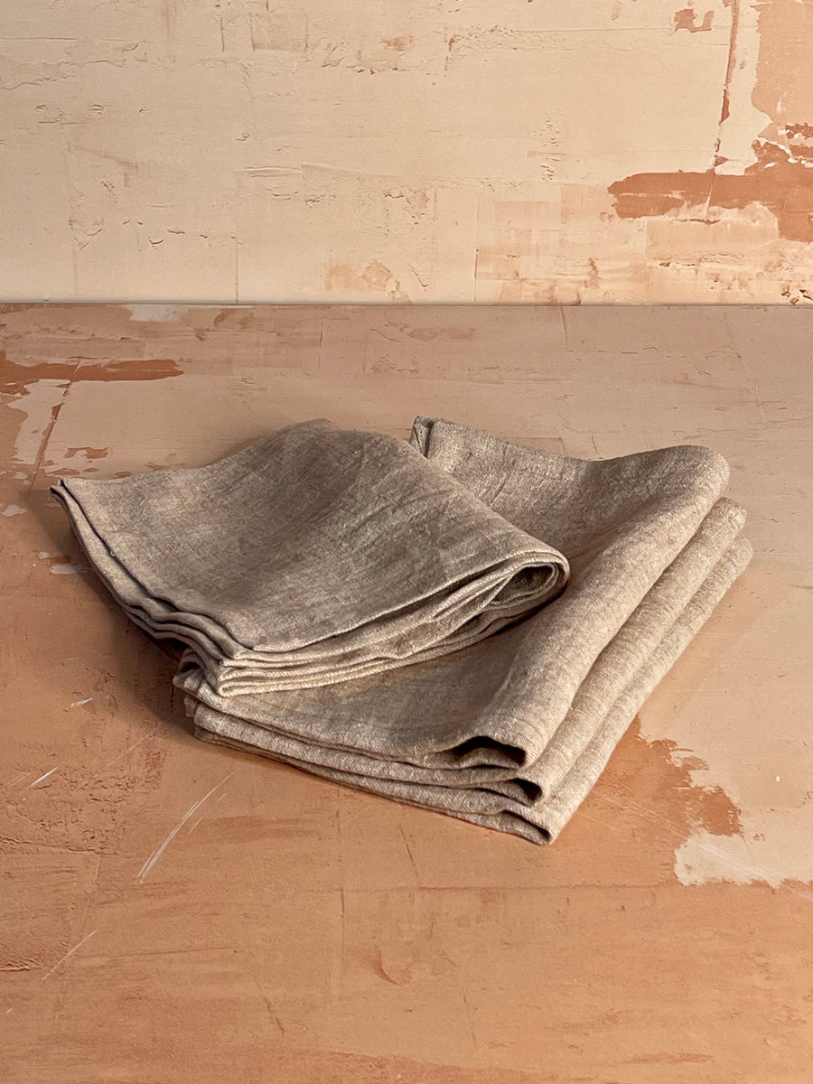 Stone Washed Linen Tea Towel