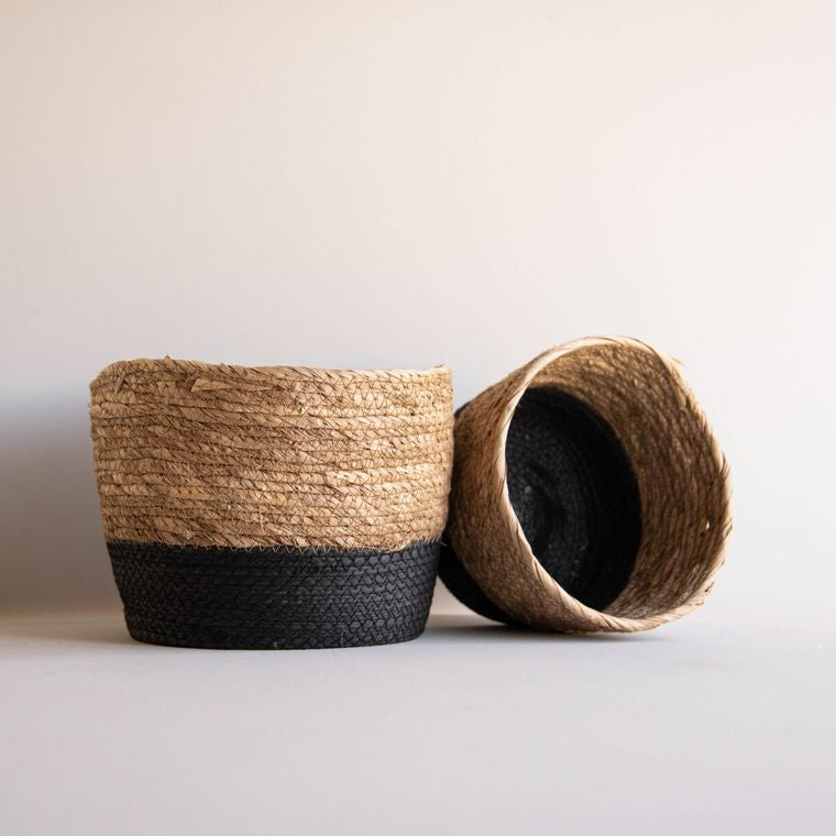 Two Tone Woven Basket