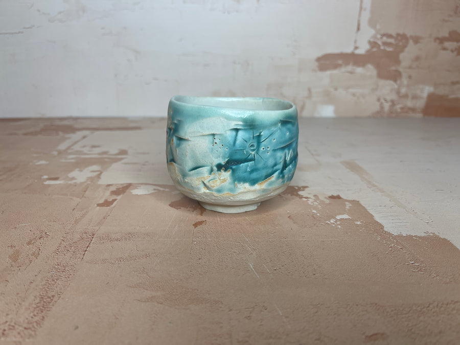 Watercolor Ceramic Tea Bowl