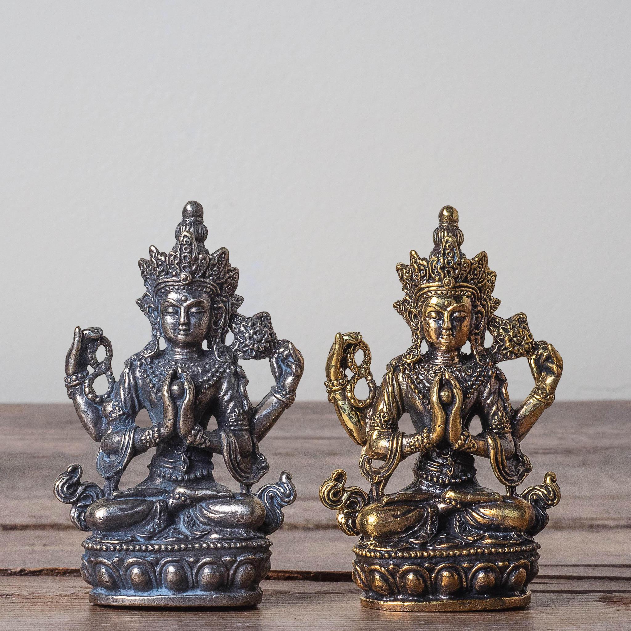 Brass Deity Statuette Avalokiteshvara