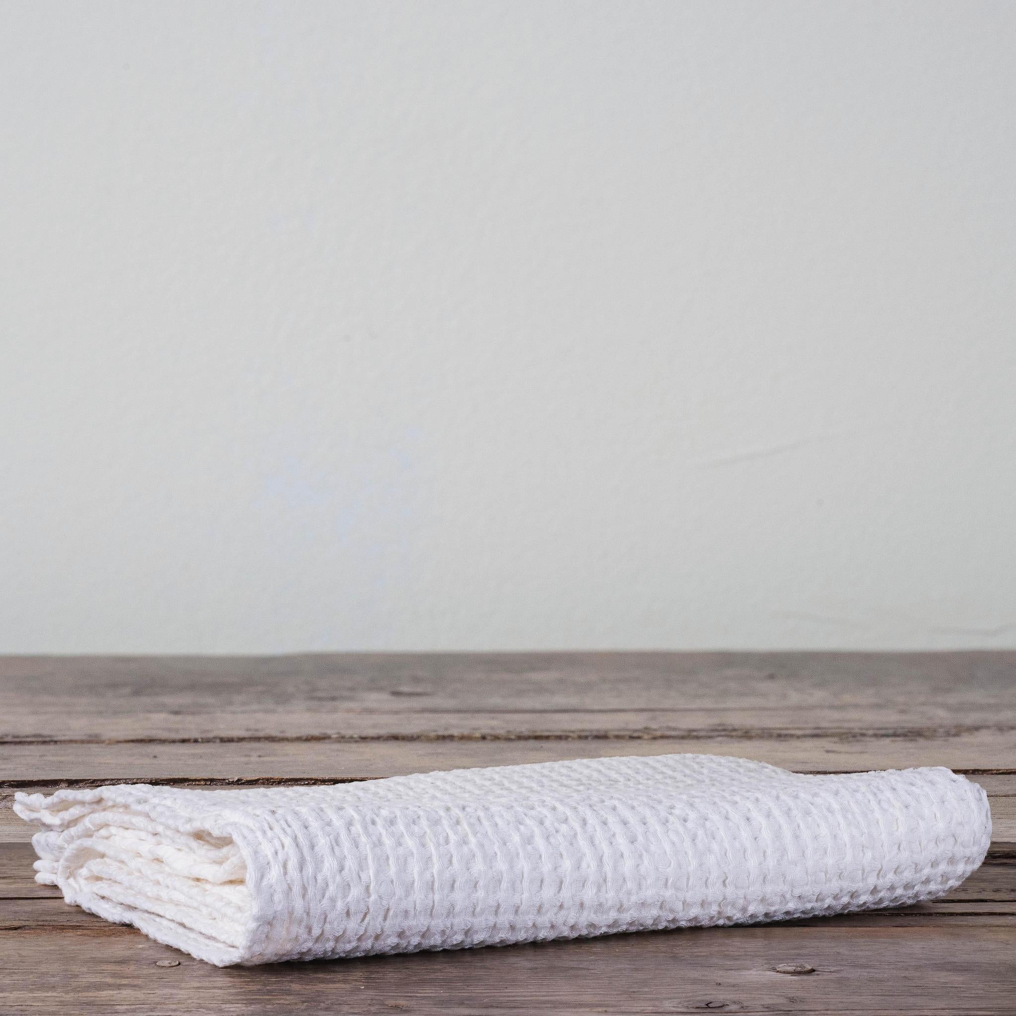 Linen Waffle Bath Towel