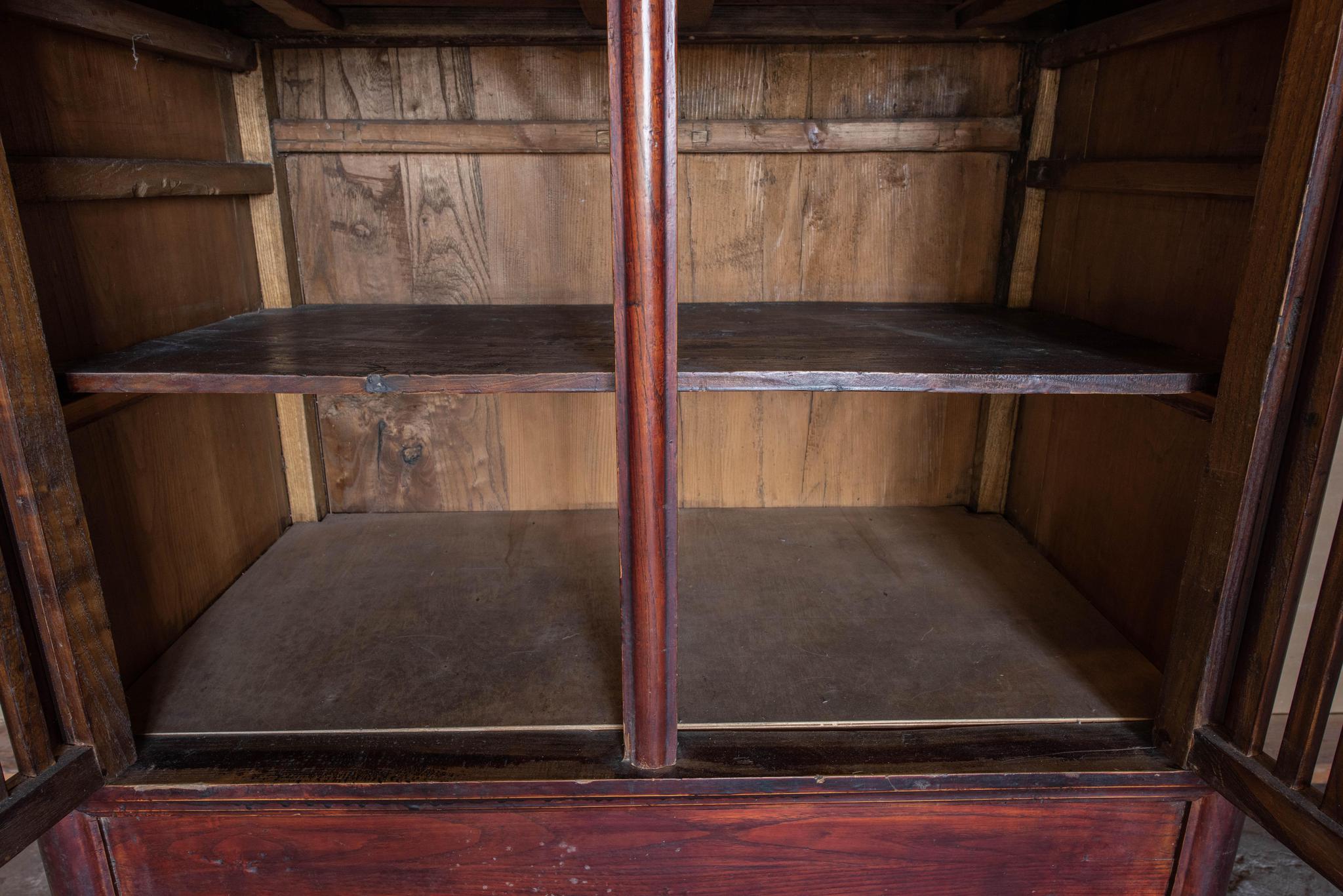 Antique Elmwood Root Armoire