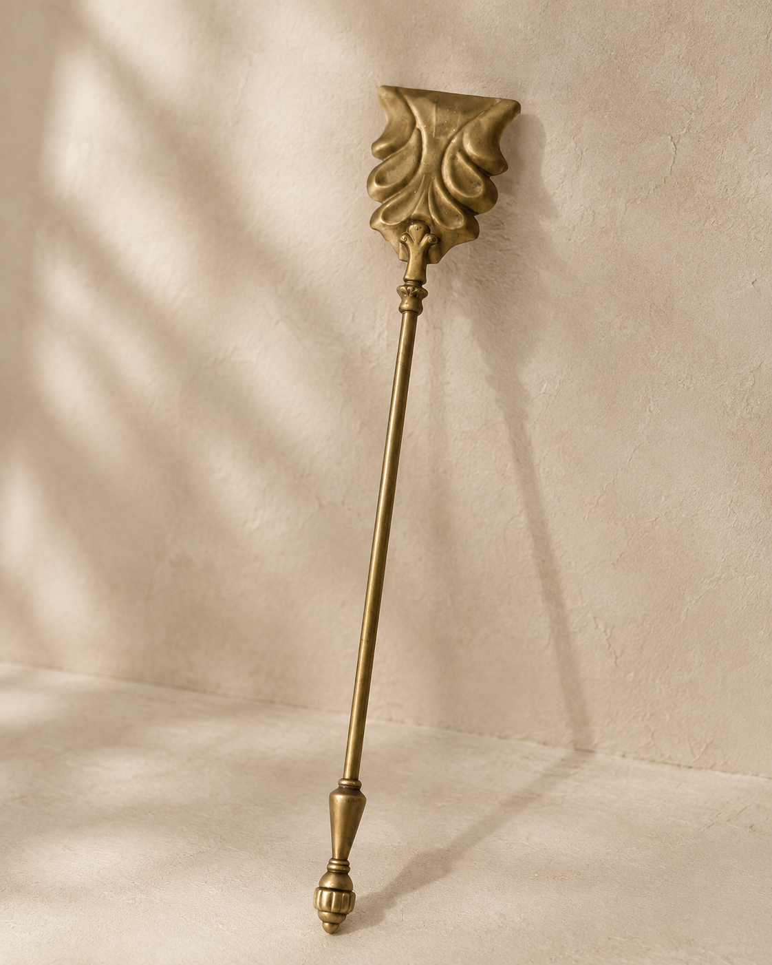Antique Brass Fireplace Poker